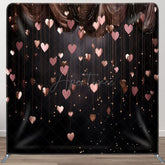 Aperturee - Aperturee Stage Curtain Heart Decor Square Tension Backdrop